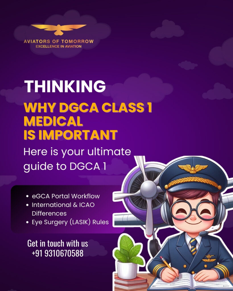 DGCA class 1 medical test 
