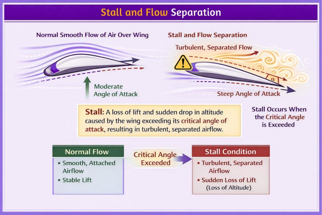 Critical Angle of Attack and Aircraft Stall