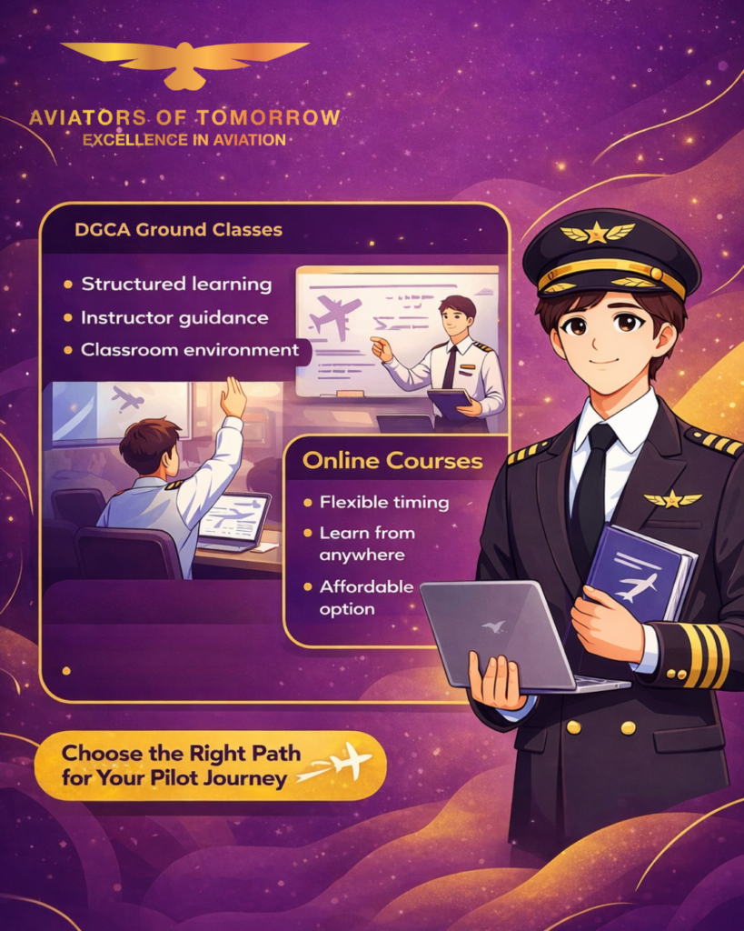DGCA Ground Classes and Online Pilot Courses