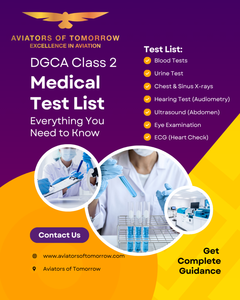 DGCA Class 2 Medical Tests
