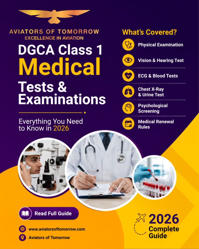 DGCA Class 1 Medical Tests & Examinations