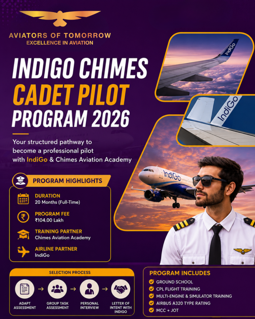 IndiGo Chimes Cadet Pilot Program 2026