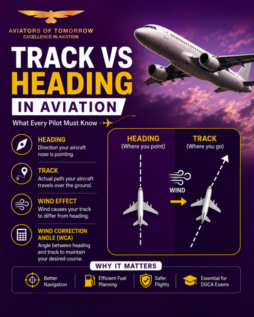 Track vs Heading in Aviation